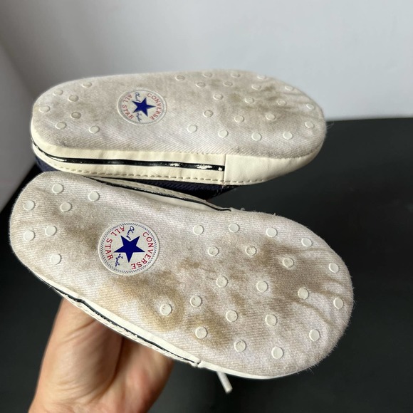 Converse Chuck Taylor All Star Prewalker Booties Blue Canvas Crib size 4 - Picture 7 of 10